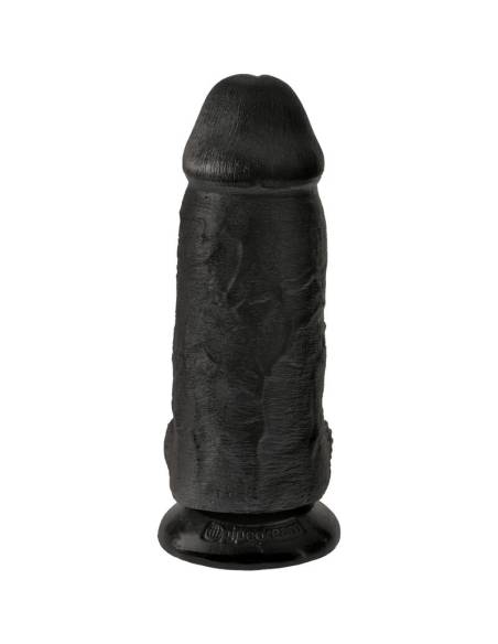 Gode réaliste Chubby 23 cm noir KING COCK
