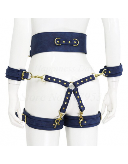 Harnais ceinture d'esclavage Blue