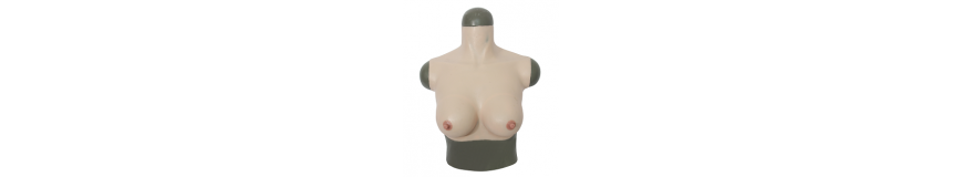 Achat Buste Faux Seins Silicone - Boutique travesti shop